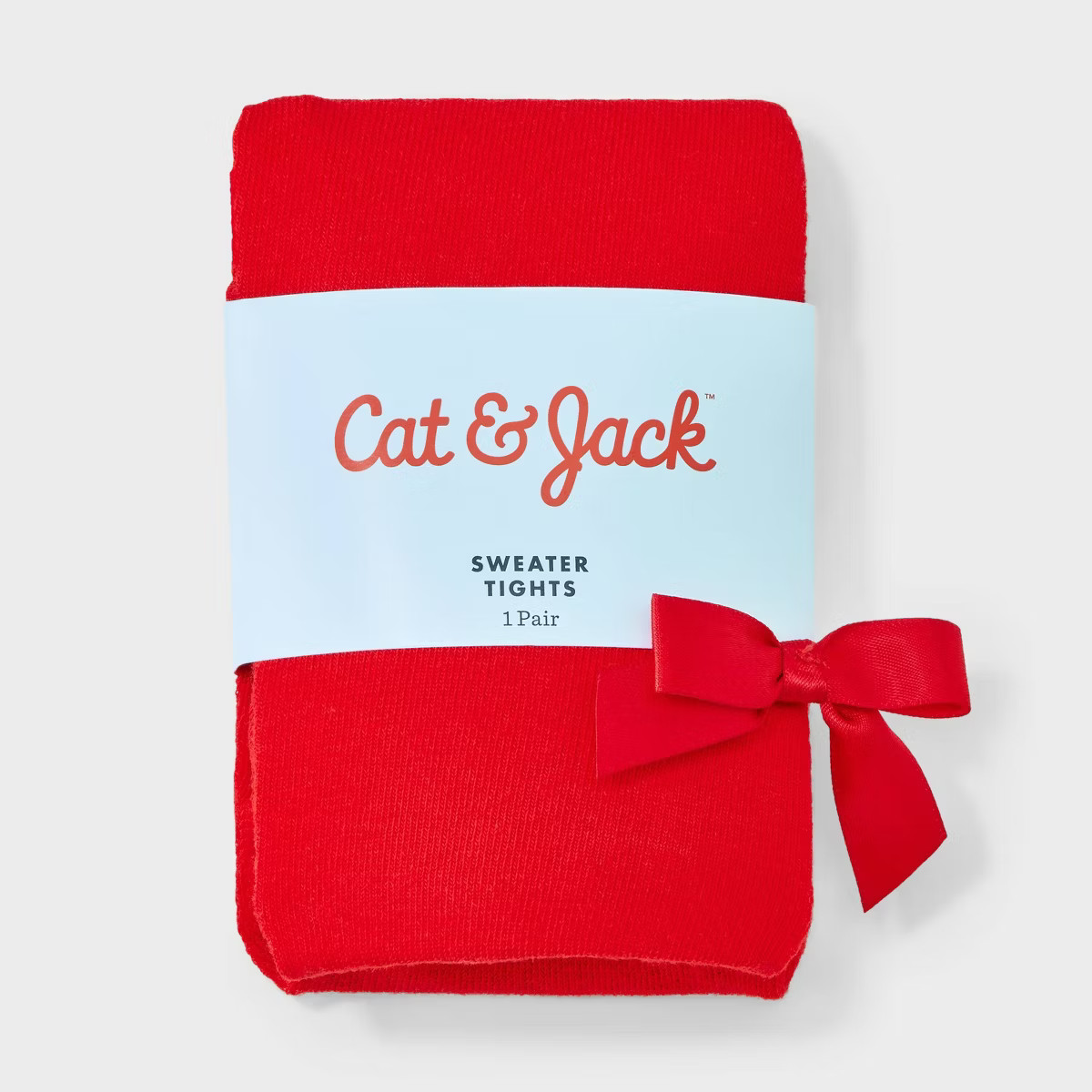 Toddler Girls' Christmas Bow Fashion Tights - Cat & Jack™ Red | Target