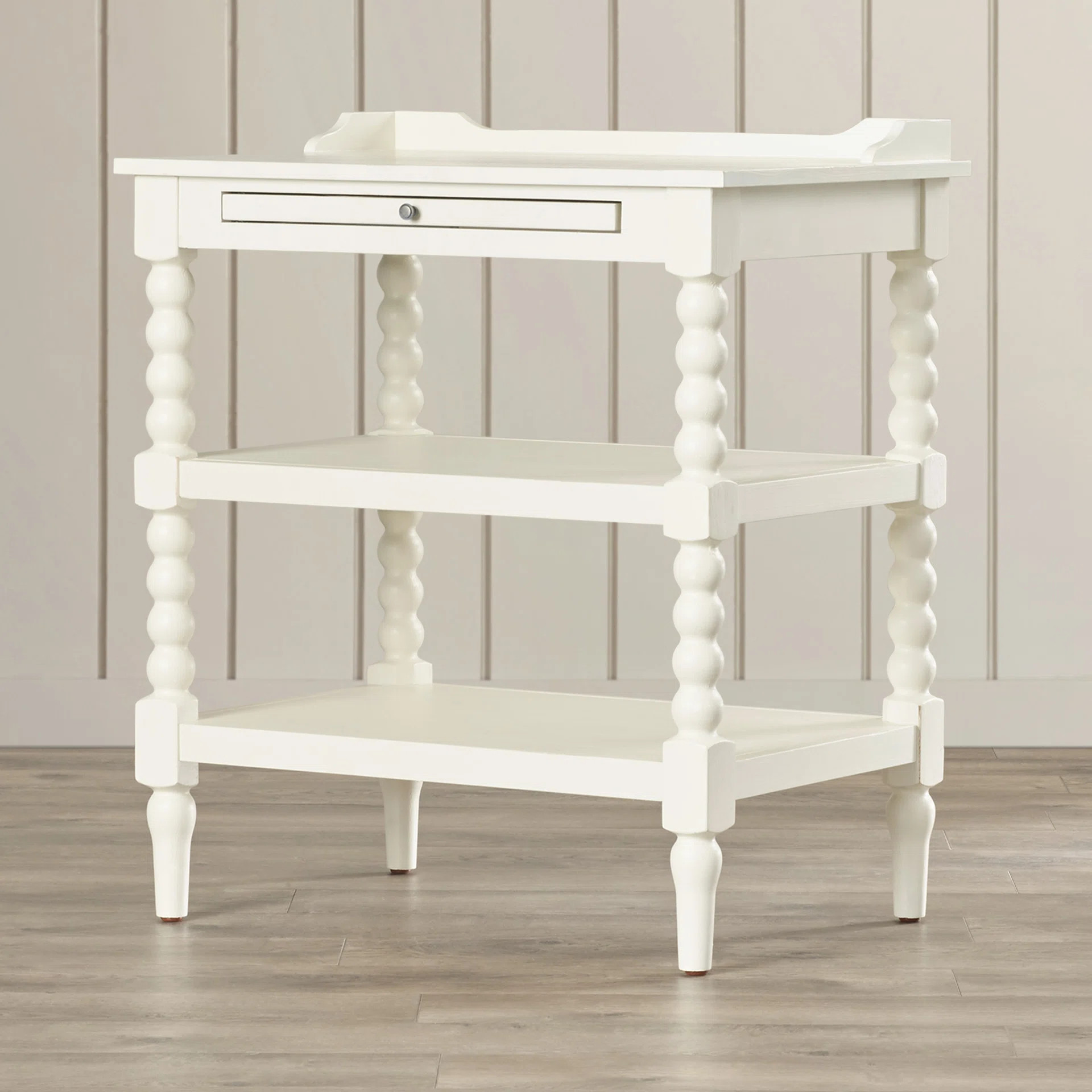 Kelly Clarkson Home Baker Open Nightstand w/ Pull-Out Tray - Linen White & Reviews | Wayfair | Wayfair North America