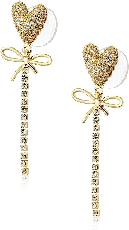 Mitya Gold-Plated Hypoallergenic Sterling Silver Backs Dangle Earring Classic Infinity Earrings F... | Amazon (US)