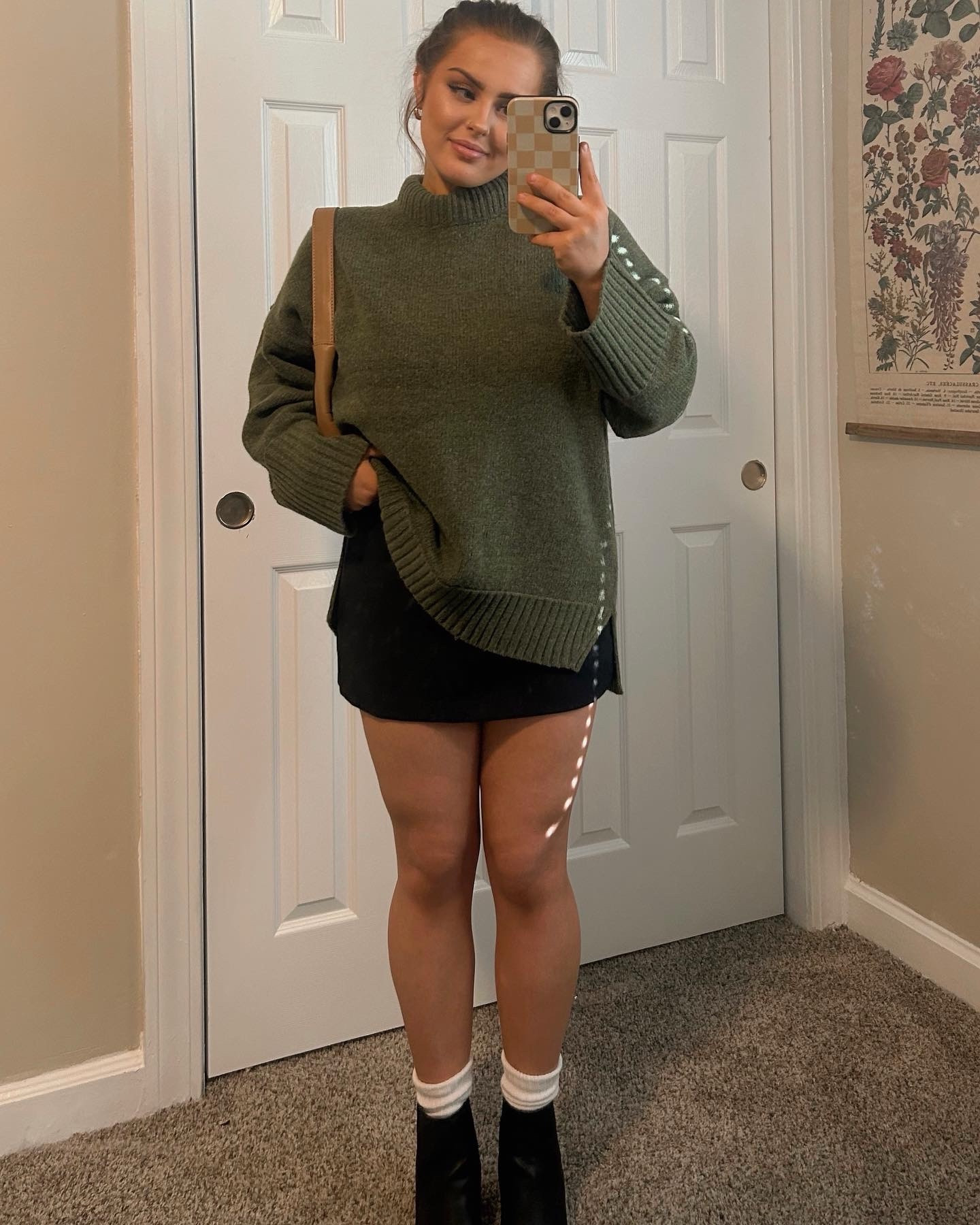 one of my fav fall fits from last year! skirt is still in stock, will link similar sweater! 🍂🐻🤎

#LTKU #LTKSeasonal #LTKFindsUnder100