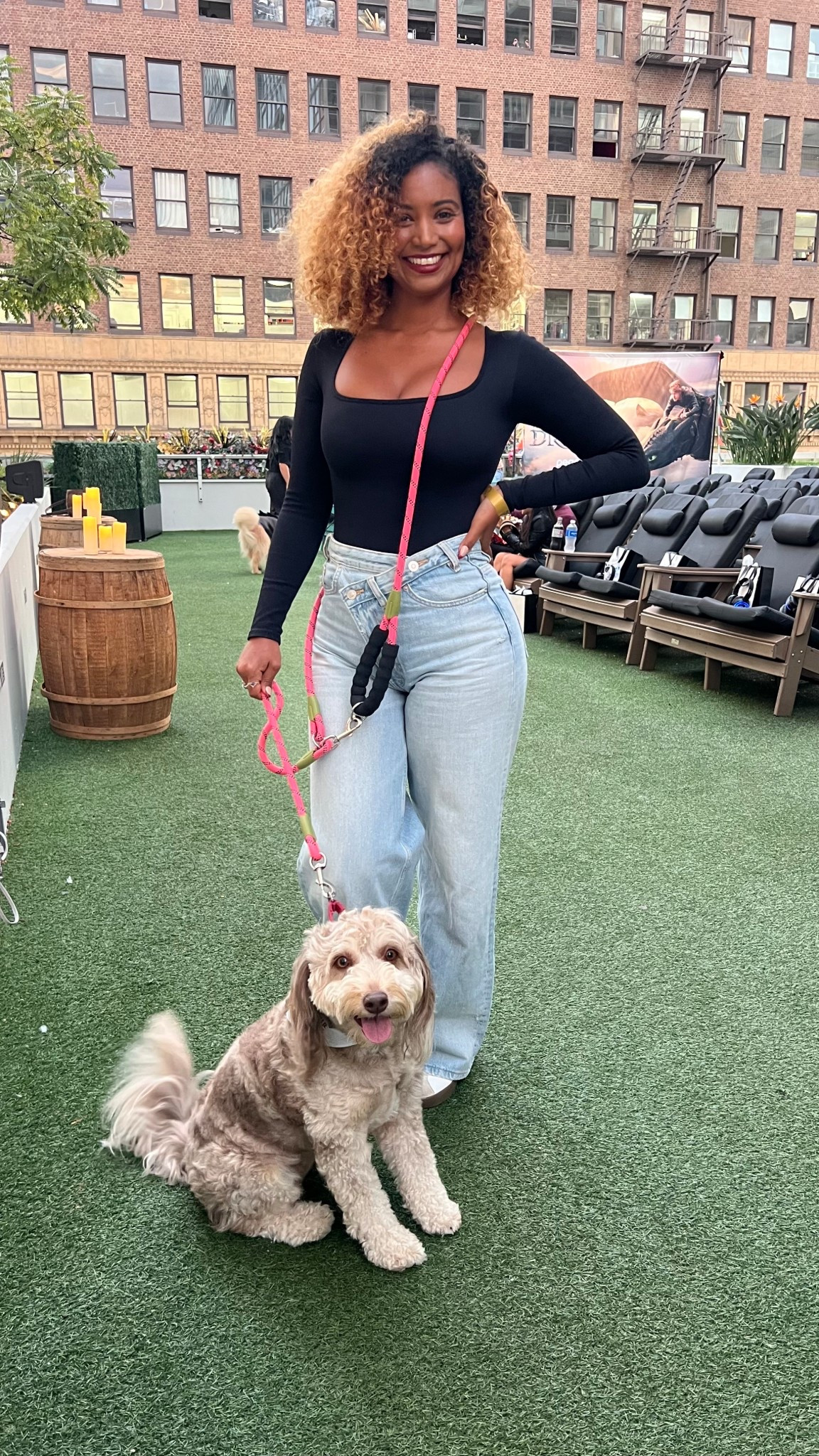 Rooftop Movie Night with chai! 