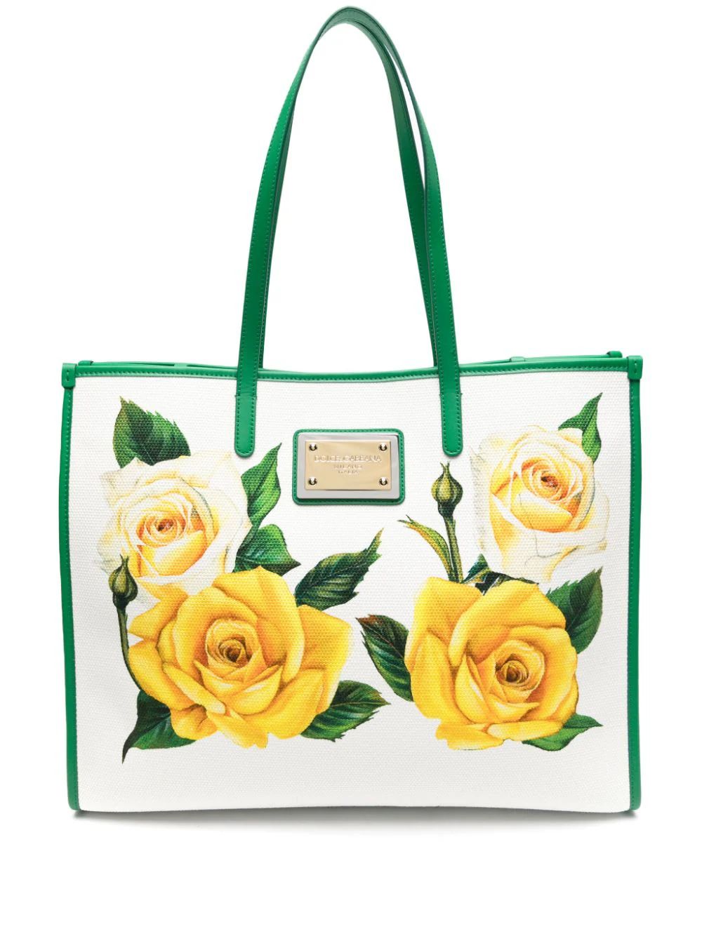 Dolce & Gabbana rose-print Canvas Tote Bag - Farfetch | Farfetch Global