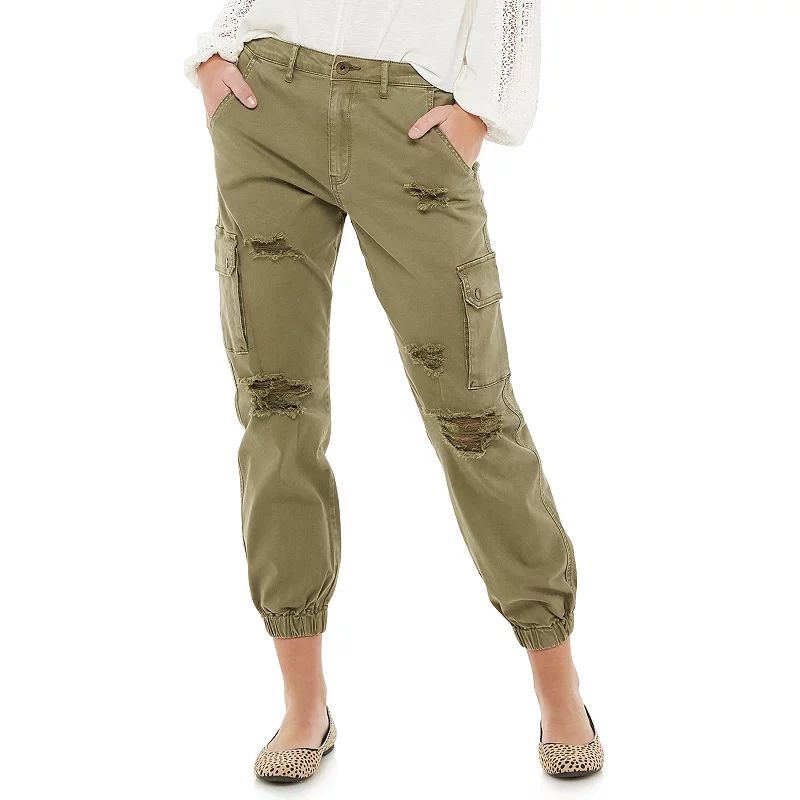 Juniors' American Rag Cargo Pants, Girl's, Size: 9, Med Green | Kohl's