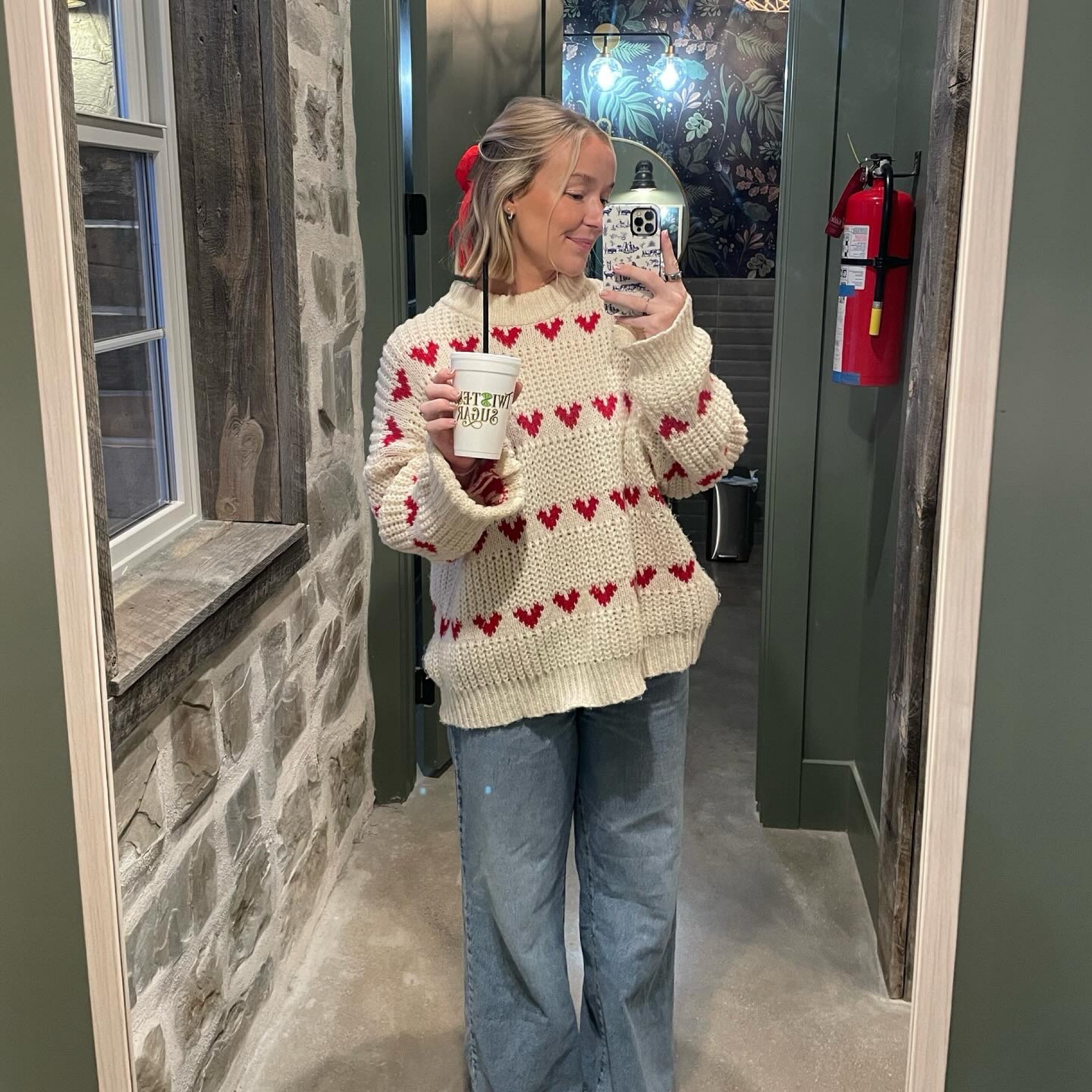 Red heart sweater!!! One of the cutest things I own. Cotton on jeans-size 4

#LTKbeauty #LTKsalealert #LTKSeasonal