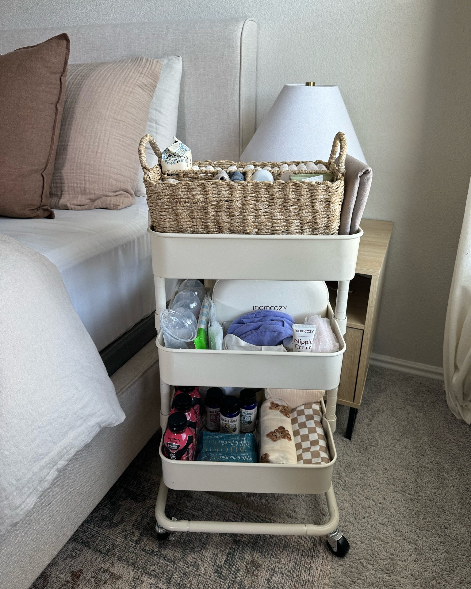 bedside cart!! 

#LTKbump #LTKbaby #LTKfamily