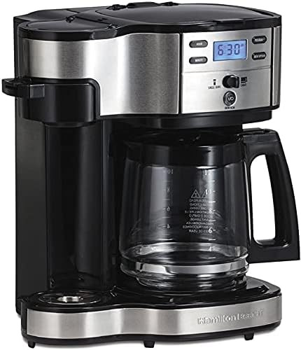Hamilton Beach 2-Way Brewer Coffee Maker, Single-Serve and 12-Cup Pot, Stainless Steel (49980A), ... | Amazon (US)