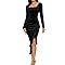 NASHALYLY Elegant Velvet Dress for Women,Sexy Long Sleeve Bodycon Mermaid Dress Ruched Cocktail P... | Amazon (US)