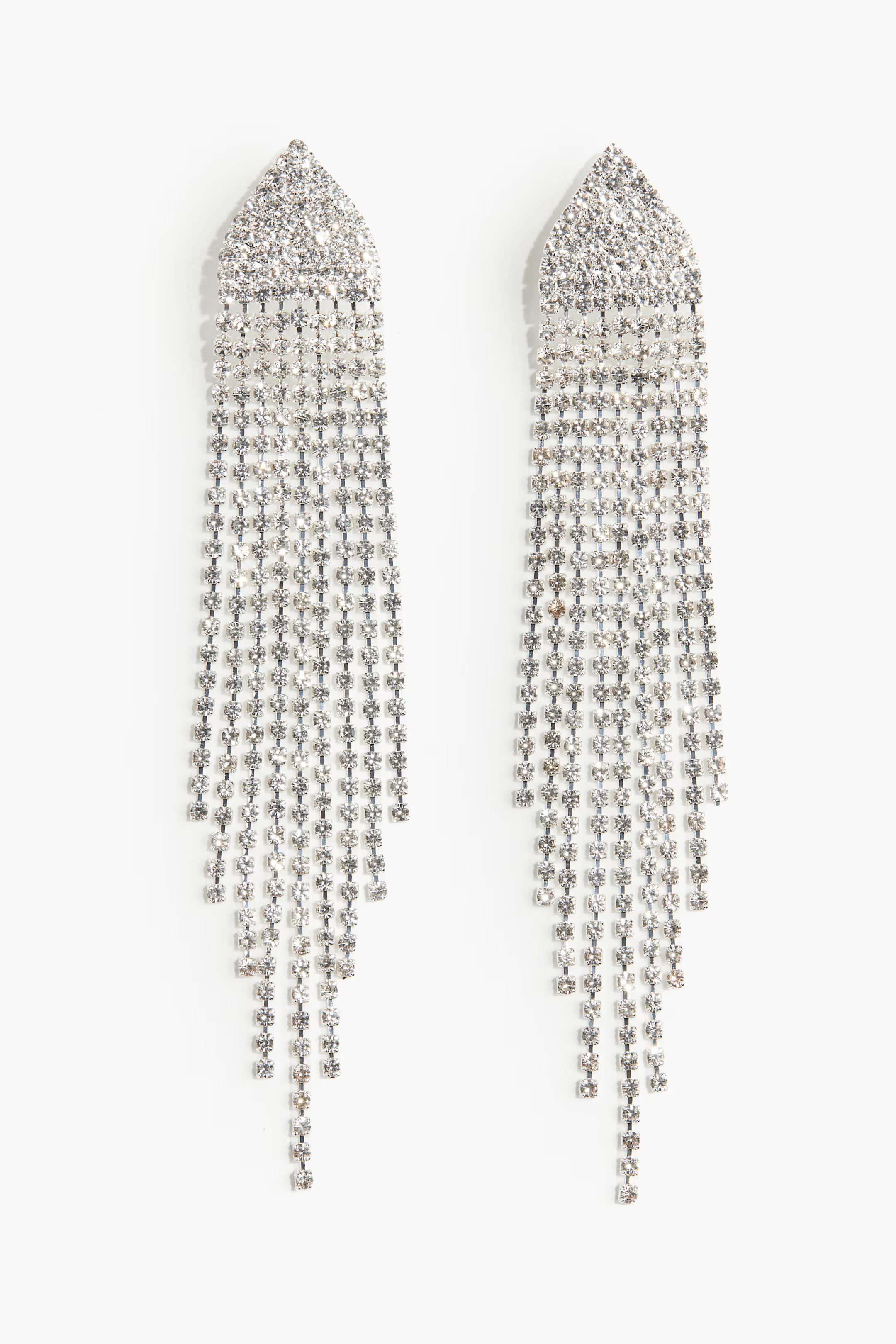 Long Rhinestone Earrings | H&M (US + CA)