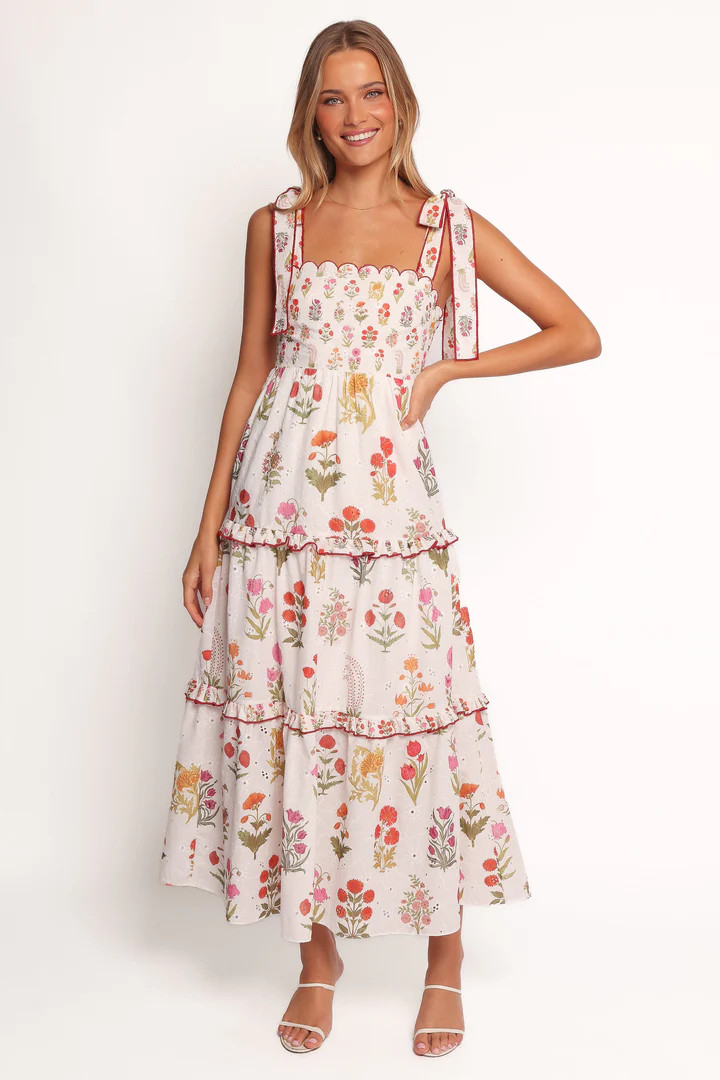 Aurelia Maxi Dress - White Floral | Petal & Pup (US)