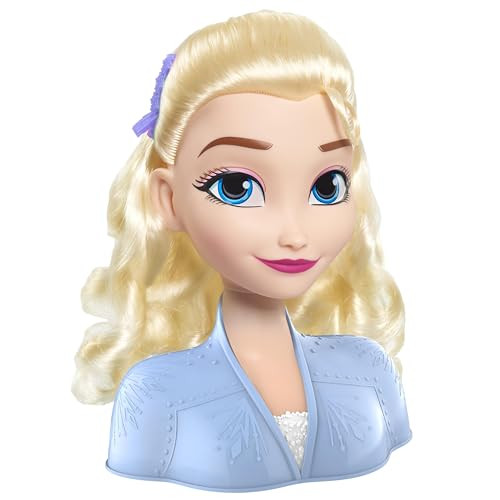 Disney Frozen 2 Elsa Styling Head, 14-pieces, Pretend Play, Kids Toys for Ages 3 Up by Just Play | Amazon (US)