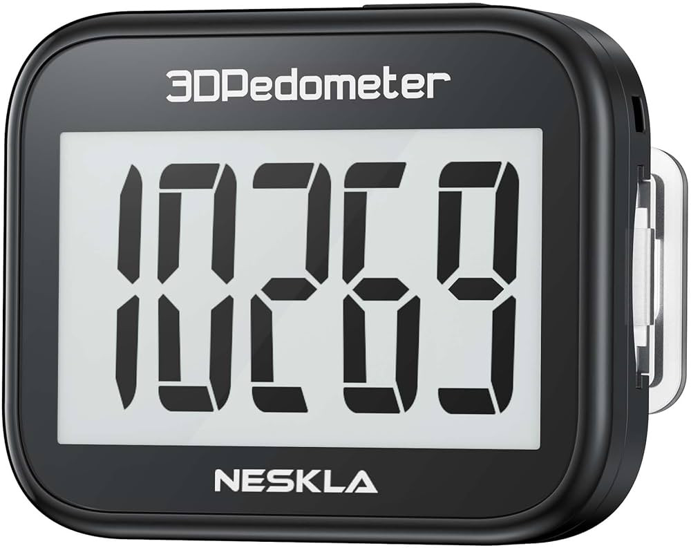 3D Pedometer for Walking, Simple Step Counter with Large Digital Display, Step Tracker with Remov... | Amazon (US)
