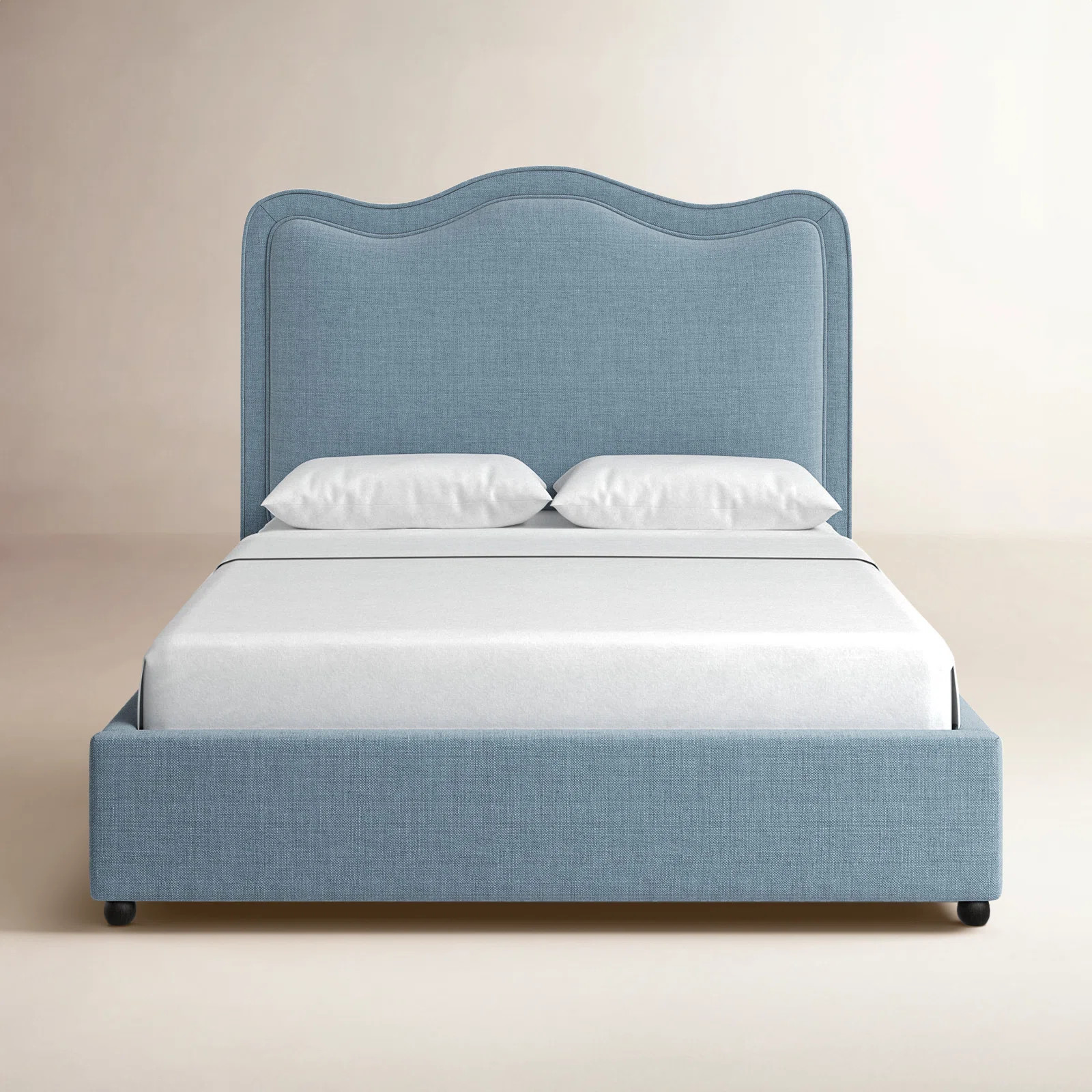 Upholstered Scalloped Bed | Birch Lane