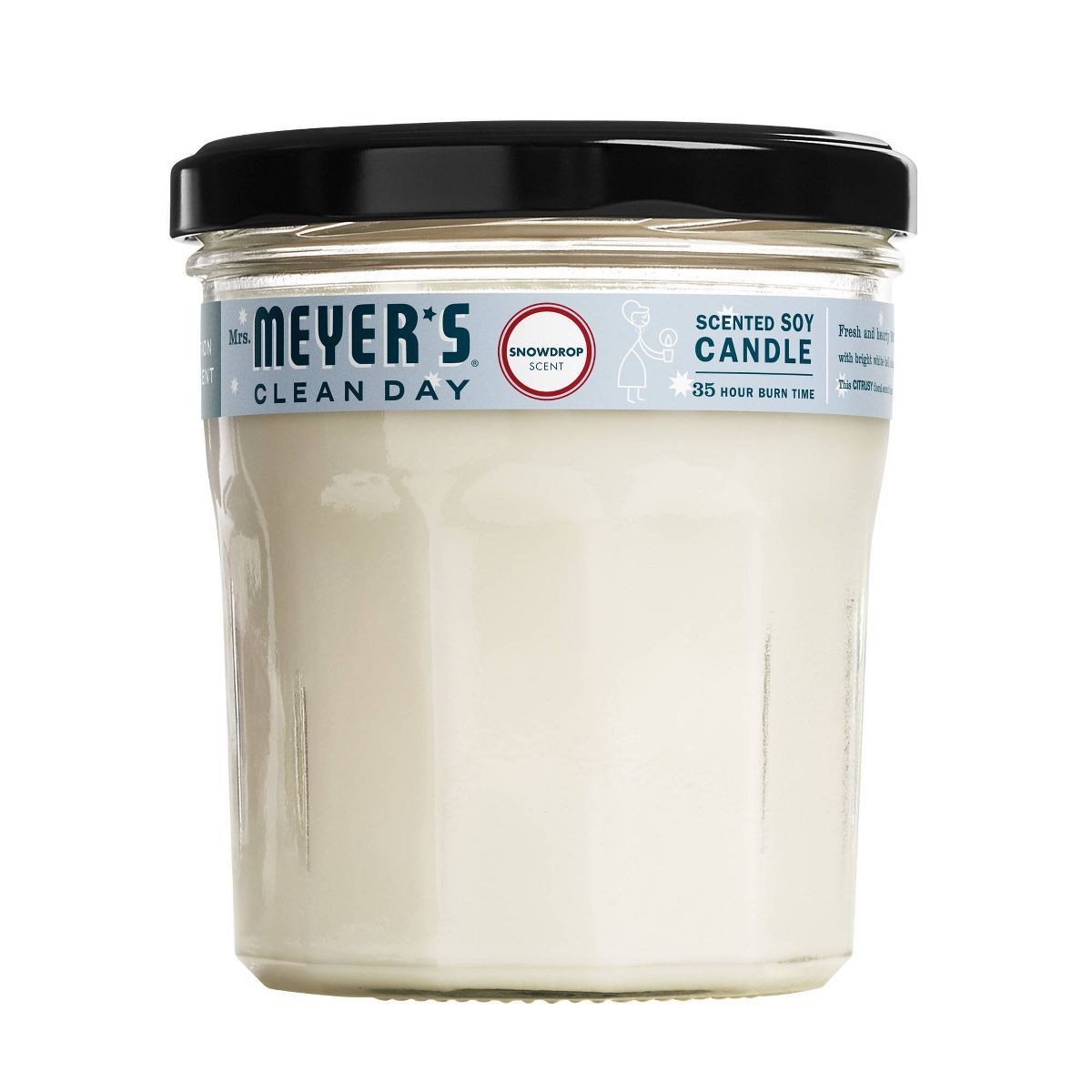 Mrs. Meyer's Clean Day Holiday Large Jar Candle - Snowdrop - 7.2oz | Target