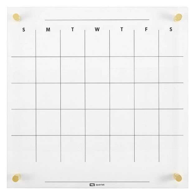 Quartet 14" x 14" Glass Dry-Erase Calendar Board | Target
