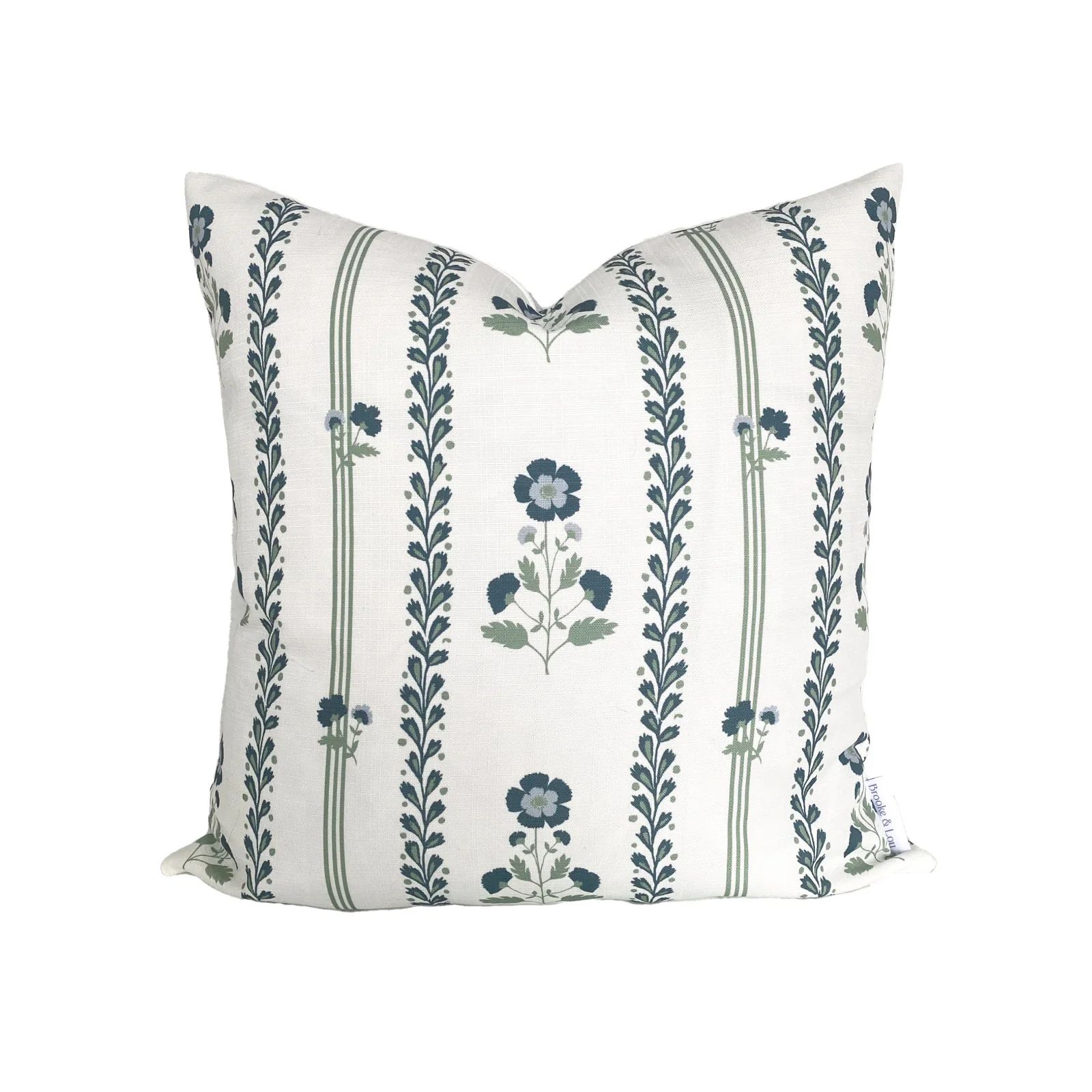 Annabelle Floral Pillow in Navy | Brooke and Lou