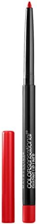 Maybelline New York Makeup Color Sensational Shaping Lip Liner, Very Cherry, Red Lip Liner, 0.01 ... | Amazon (US)