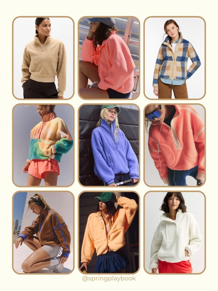 Sherpa & Fleece jackets & pullovers for Springs

#createdcolorful #createdcolorfulspring #hocspring #tcispring #tcilightspring ##lightspring #warmspring #truespring #brightspring #clearspring #paintboxspring #bluespring

#LTKSeasonal #LTKTravel #LTKActive