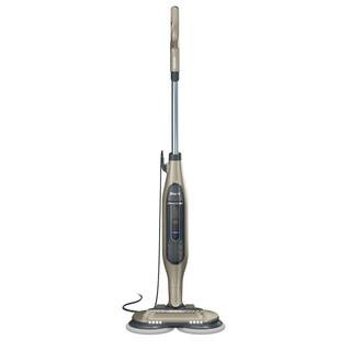 Shark Corded Scrub Mop and Steam Cleaner for Hardwood, Stone, Tile, and Marble 14.5in. in Brown with Rotating Steam Pads | The Home Depot