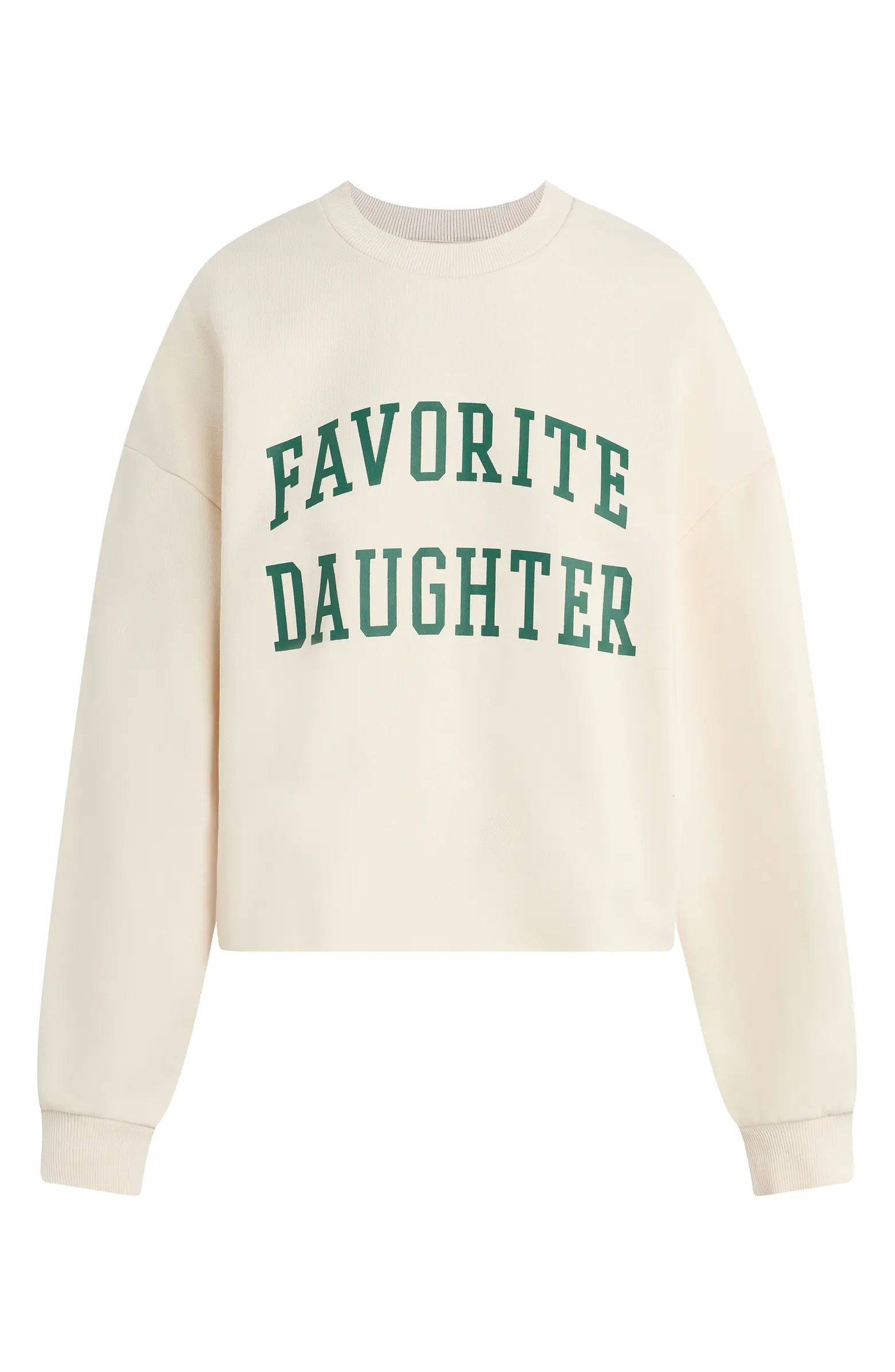 Cropped Collegiate Sweatshirt | Nordstrom