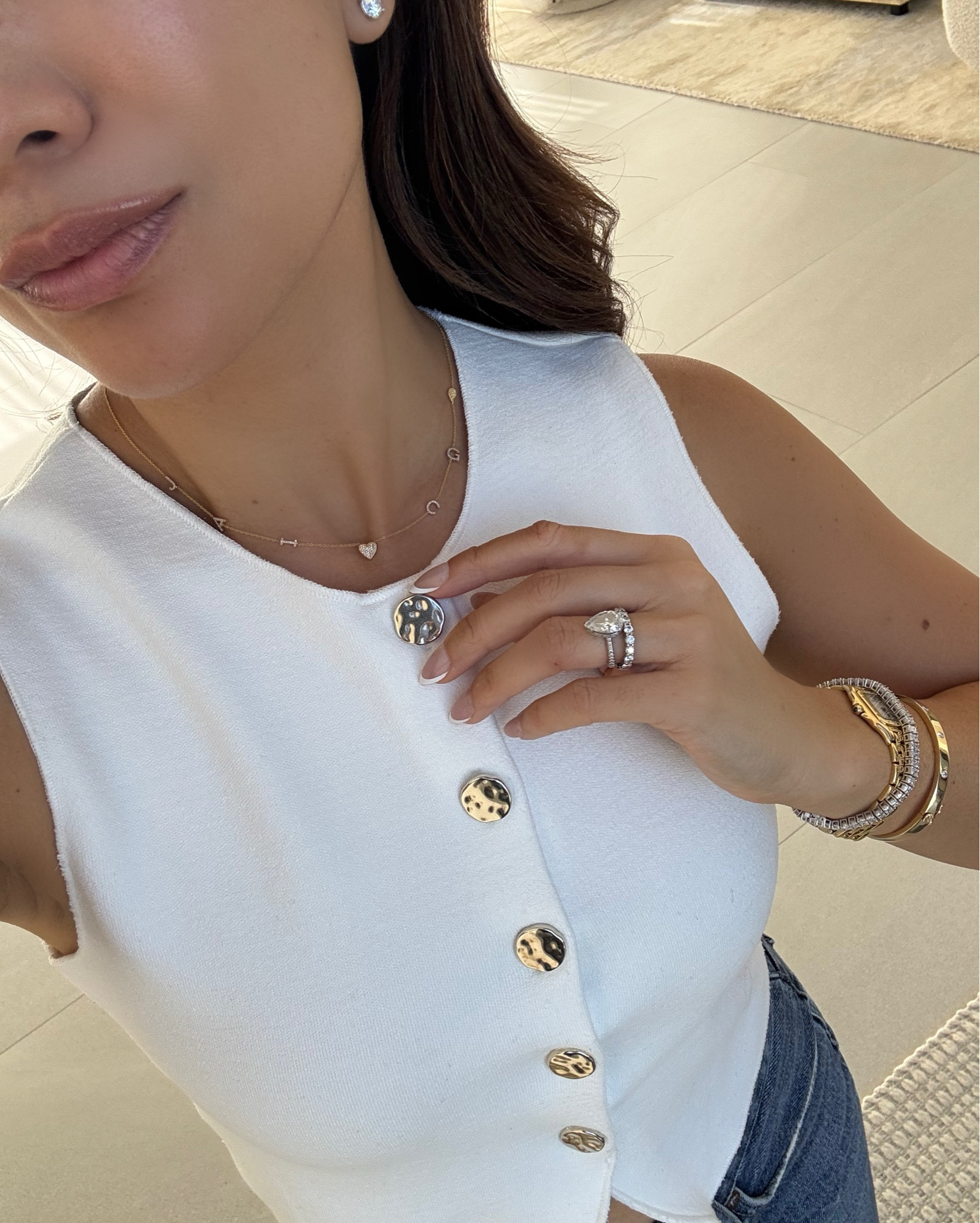 The most personal piece of jewelry ✨ An initial for member in our family and angel wings for our angel 👼🏻 

#LTKStyleTip