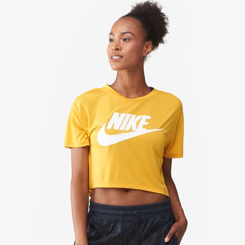 Nike Essential Crop T-Shirt - Womens - Yellow | Six:02