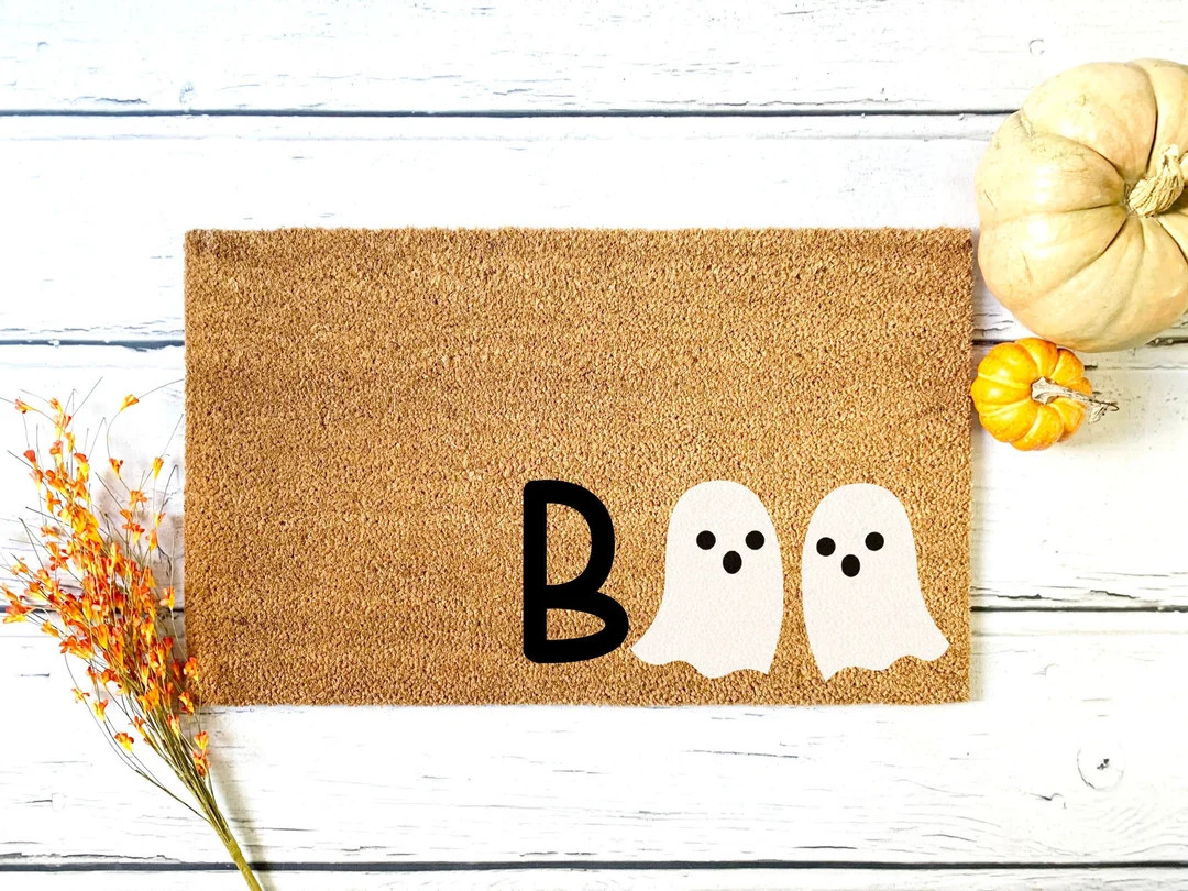 Halloween Doormat Boo Ghost Welcome Mat Halloween Door Mat - Etsy | Etsy (US)