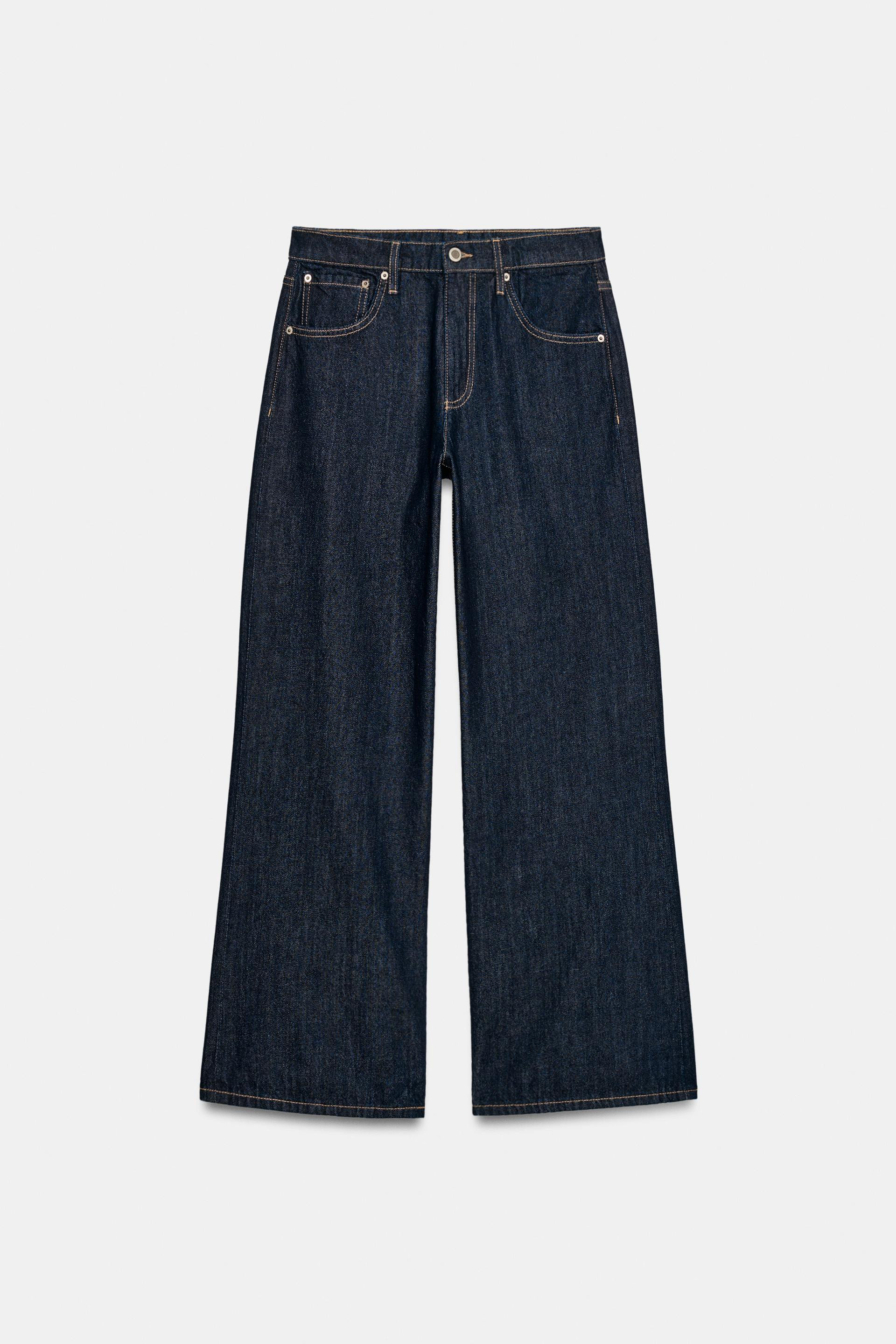ZW COLLECTION LOW-RISE WIDE-LEG JEANS | Zara UK
