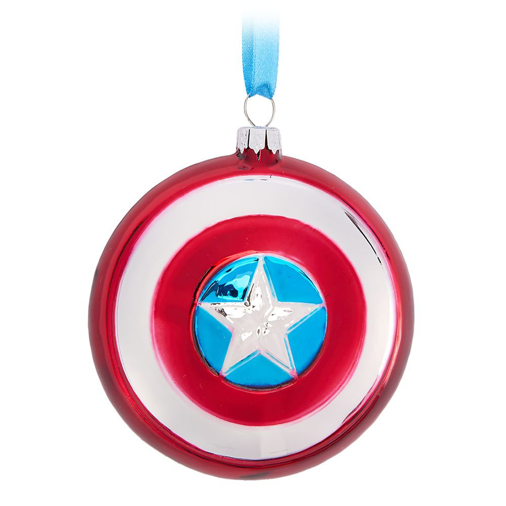 Captain America Shield Glass Ornament Official shopDisney | Disney Store