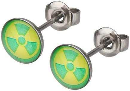 Hulk Green Radioactive Logo Stud Earrings | Amazon (US)