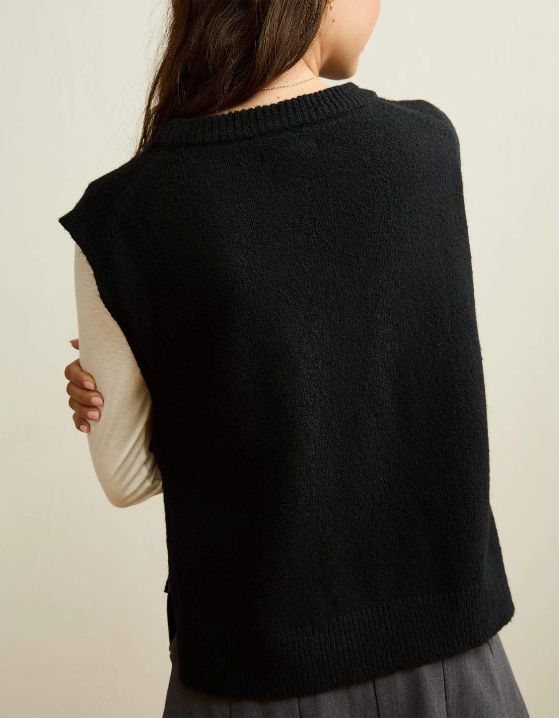 AE Whoa So Soft Skeleton Side-Tie Sweater Vest | American Eagle Outfitters (US & CA)