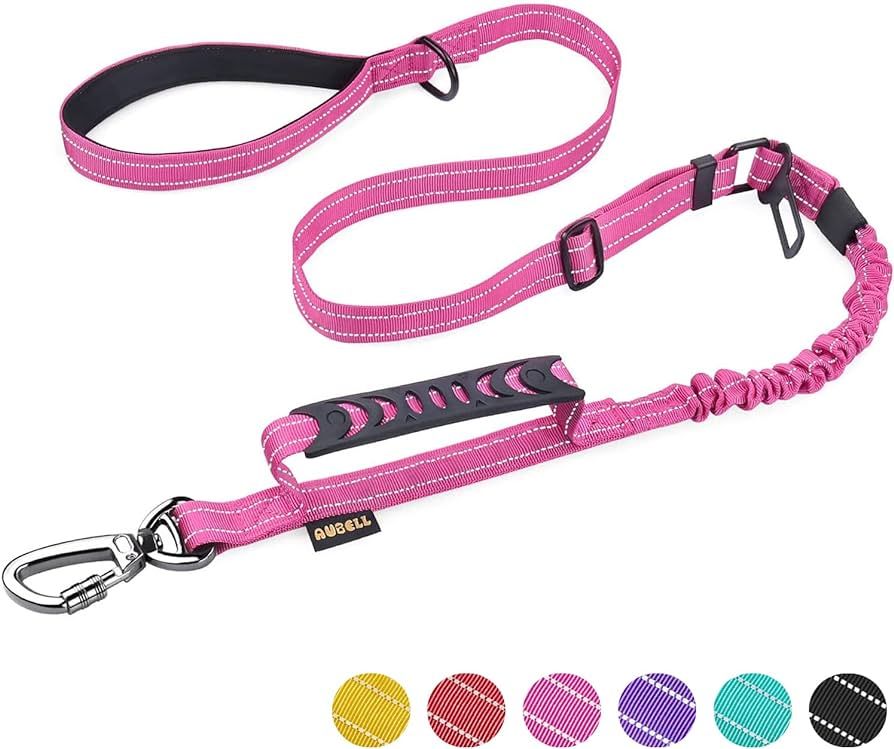 Heavy Duty Dog Leash, Reflective Dog Leashes with Car Seat Belt and Soft Padded Handle, 6FT Stron... | Amazon (US)
