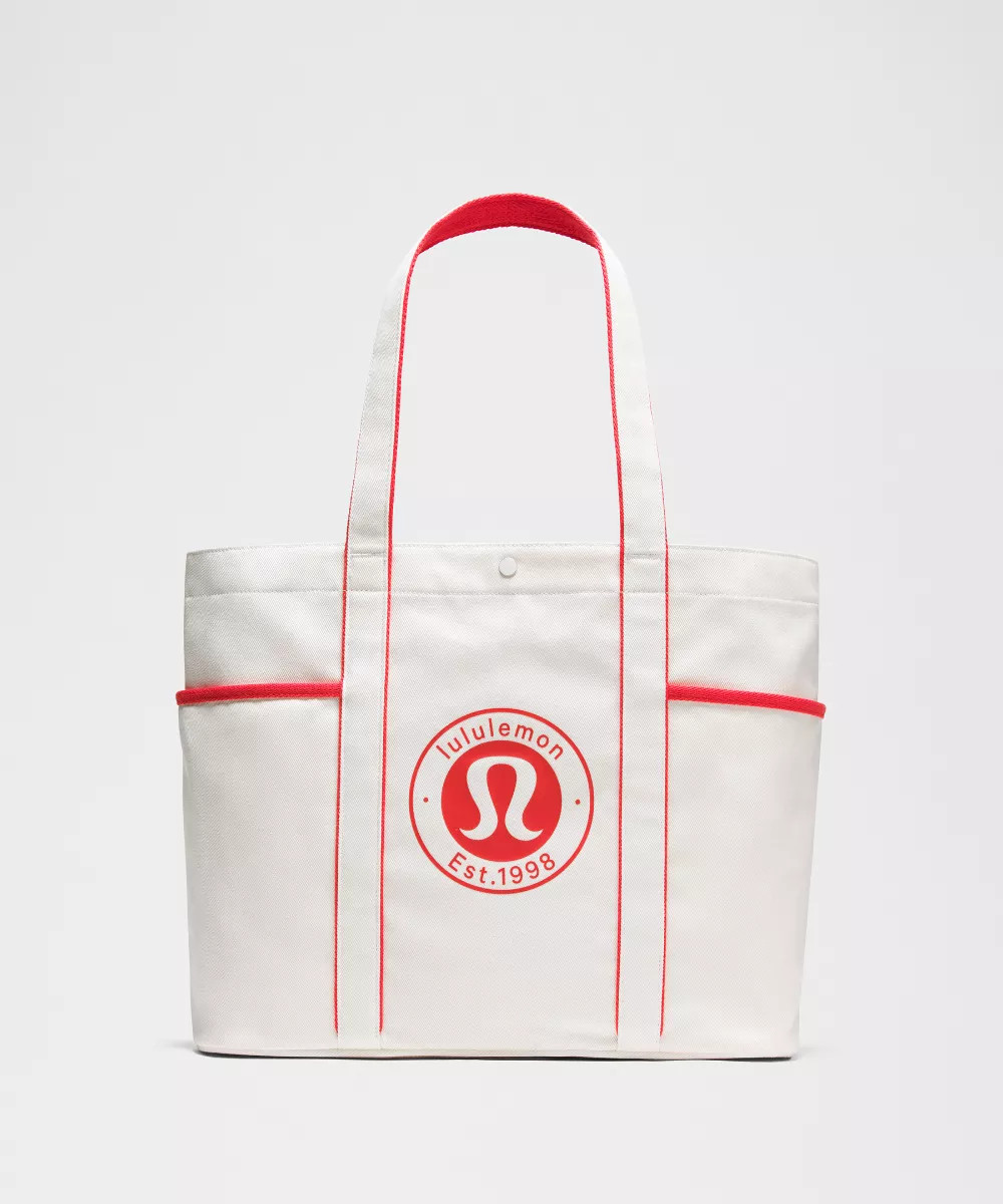Daily Multi-Pocket Canvas Tote Bag 20L   Logo | lululemon (AU)