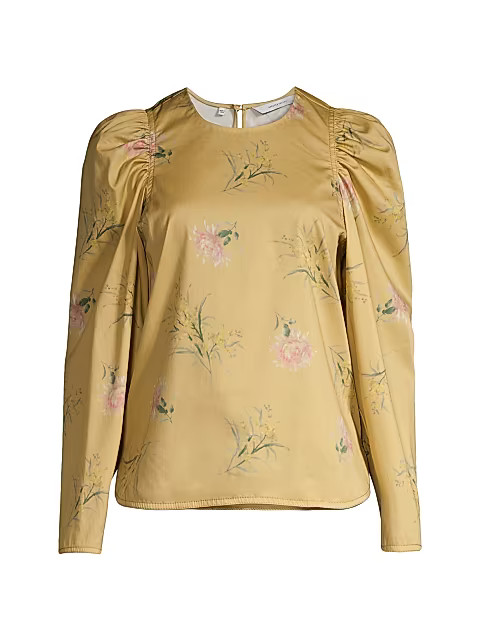 Sylvie Fleur Puff-Sleeve Top | Saks Fifth Avenue