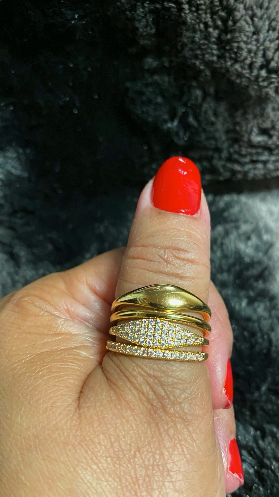 This is a little gift that I think every girl will cherish! It's a set of 4 rings that she can stack or mix and match however she wants. I'm wearing a size 10 as thumb rings but they work on the middle finger too. 14k gold plated with little Cubic Zirconia stones for extra sparkle. I'm thinking these will be good stocking stuffers for teens. Who would you gift this set to?

#LTKHoliday #LTKGiftGuide #LTKSeasonal