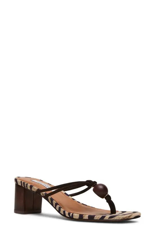 Steve Madden Remedy Block Heel Sandal in Brown Multi at Nordstrom, Size 8 | Nordstrom