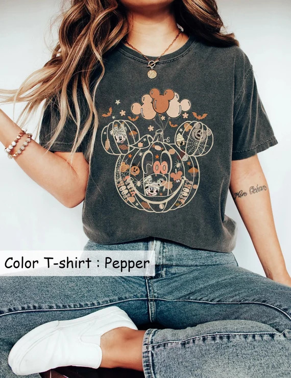 Comfort Colors® Disney Pumpkin Shirt Disney Spooky Seasons - Etsy | Etsy (US)