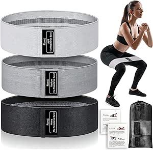 Resistance Bands, Exercise Workout Bands for Women and Men, 5 Set of Stretch Bands for Booty Legs... | Amazon (US)