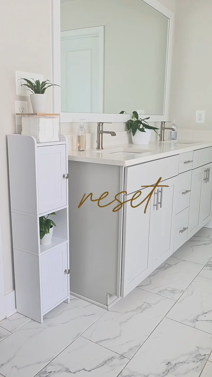 Clean counters = don’t ask what’s happening behind the cabinet doors 😅My neurodivergent brain loves a clear surface… but that “out of sight, out of mind” life? Yeah, it turns into chaos real quick.Finally tackled the bathroom cabinet and let’s just say… she was fighting for her life 🫠

#LTKdayinmylife #LTKBeauty #LTKstorytime