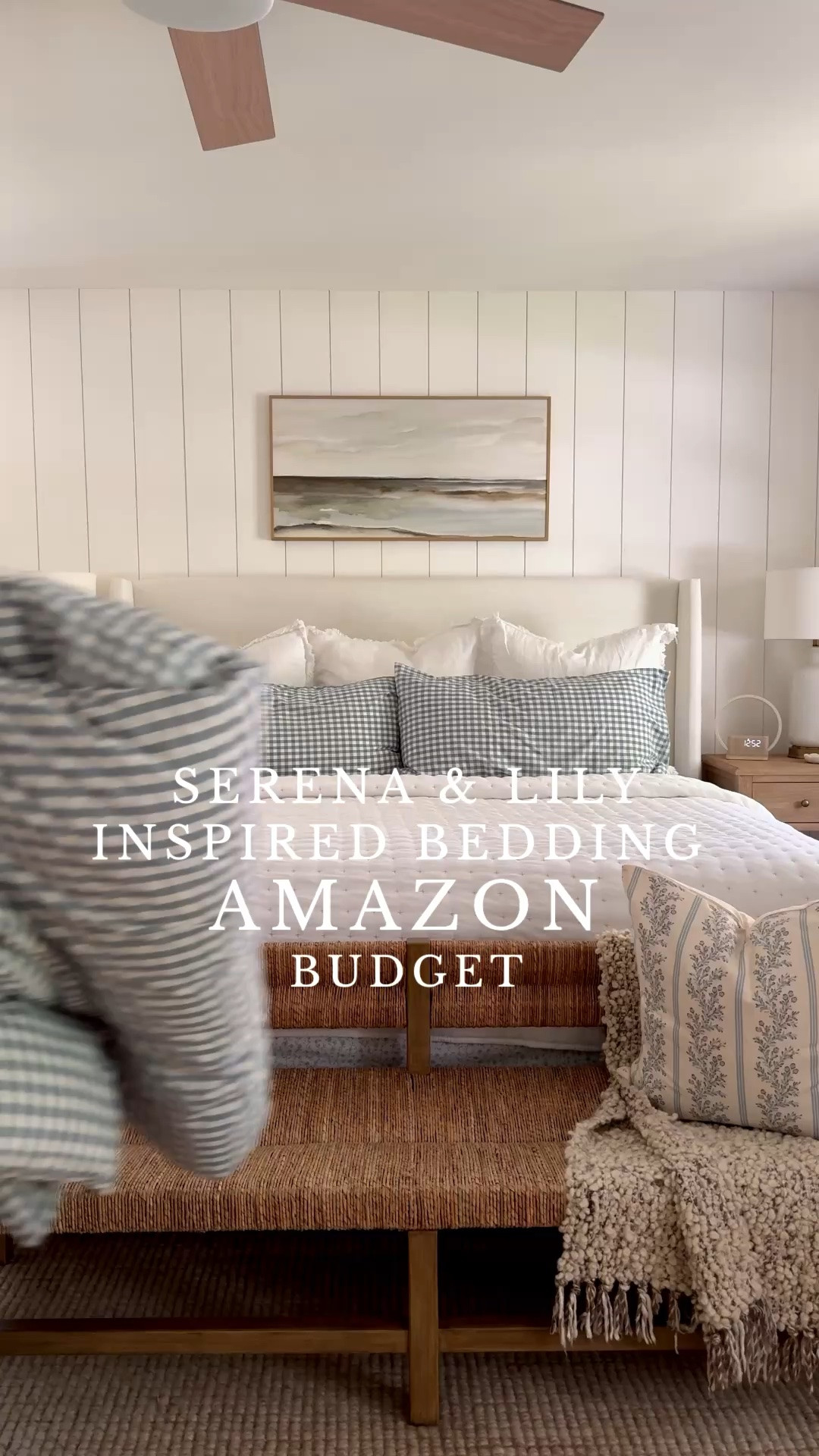 Layered coastal bedroom! This bedroom is all about relaxed layers, soft blues, and classic coastal patterns that make the space feel serene.

#LTKHome