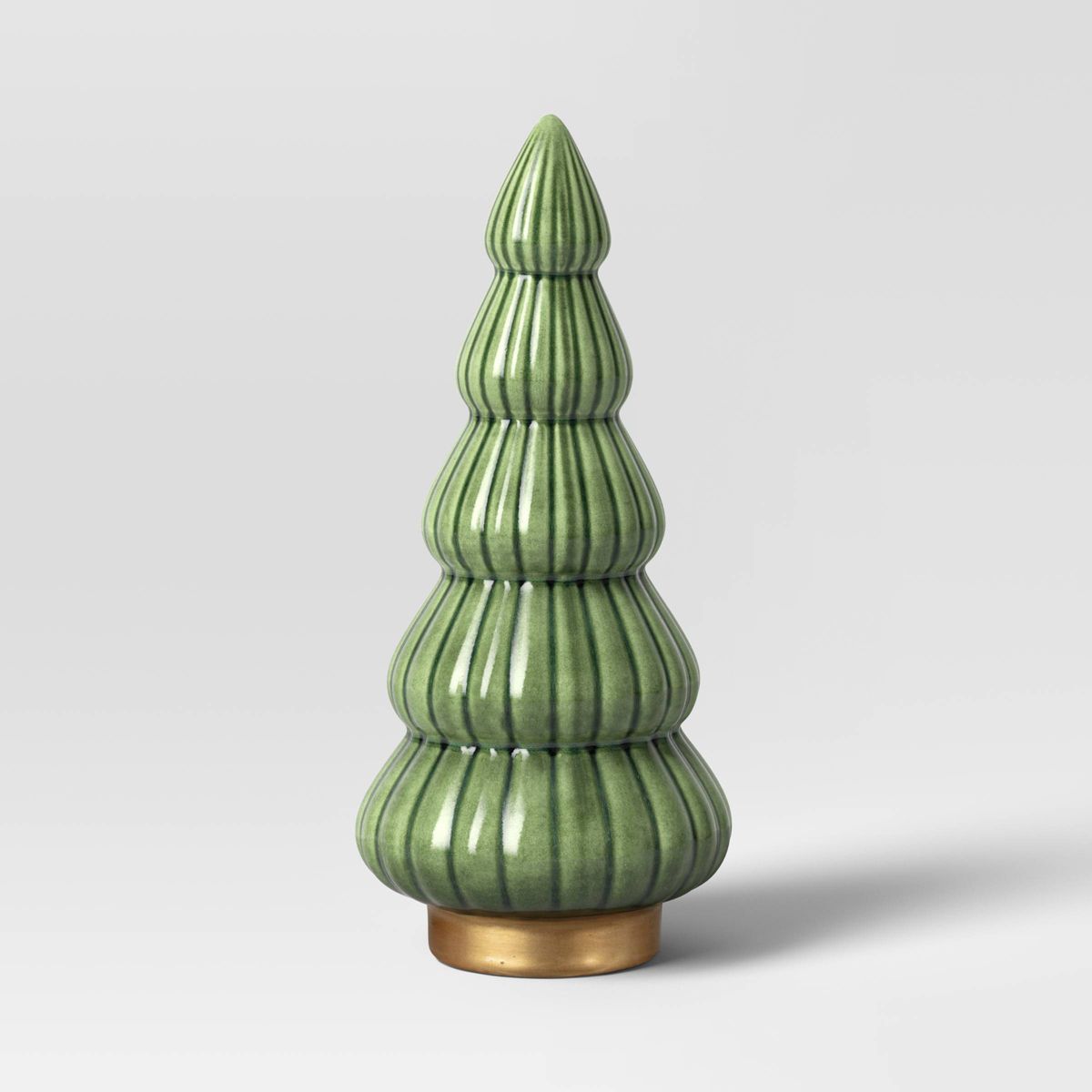 Large Scalloped Ceramic Christmas Tree Green - Threshold™ | Target