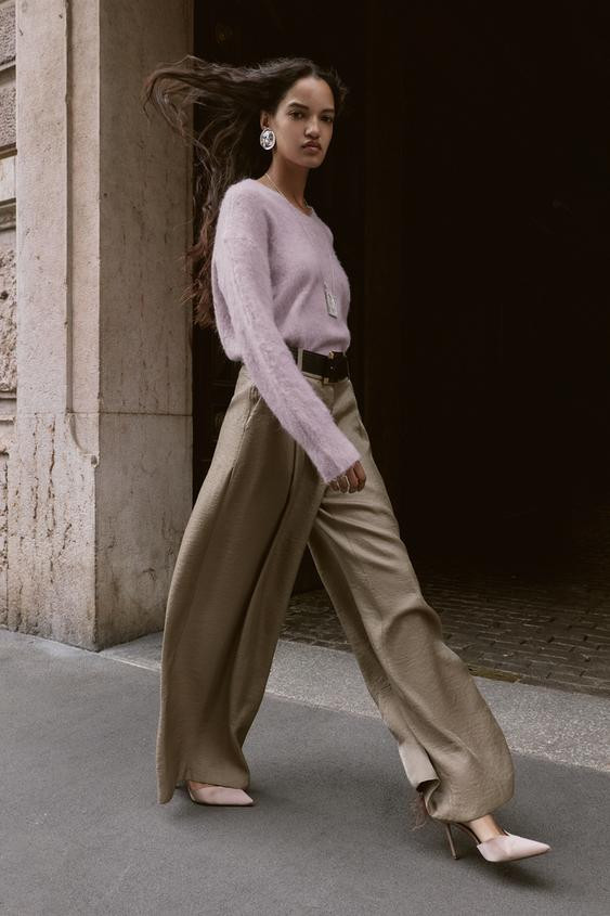 BRUSHED EFFECT KNIT JUMPER | Zara AU