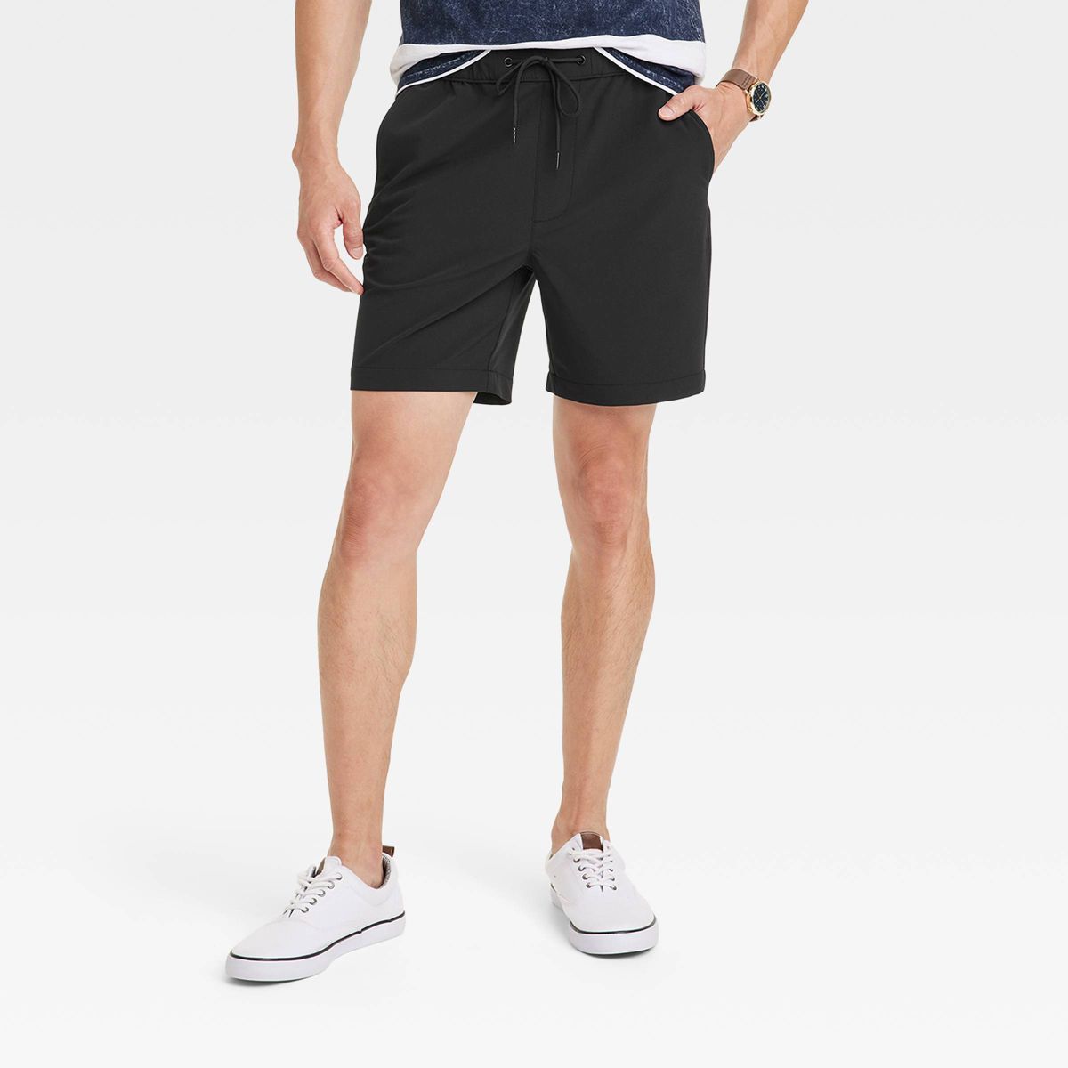Men's 7" Woven Tech E-Waist Pull-On Shorts - Goodfellow & Co™ | Target