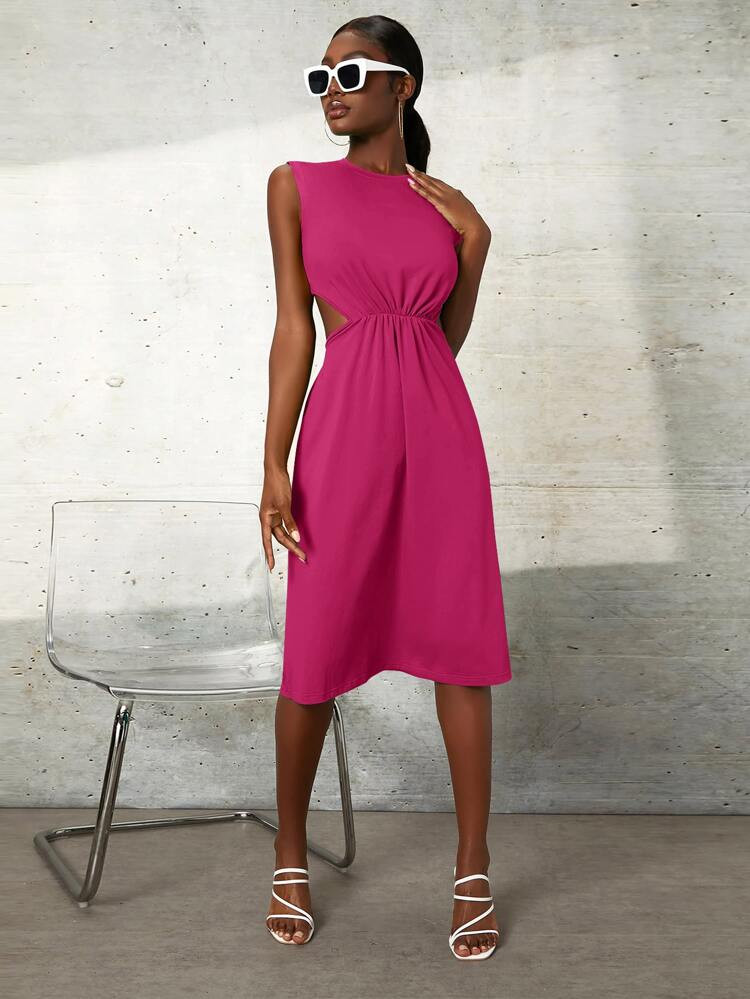 SHEIN Cut Out Blouson Dress | SHEIN