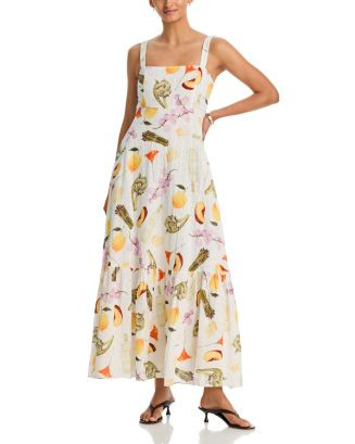 AQUA Printed Eyelet Maxi Dress - Exclusive | Bloomingdale's AQUA Shop All | Bloomingdale's (AU)