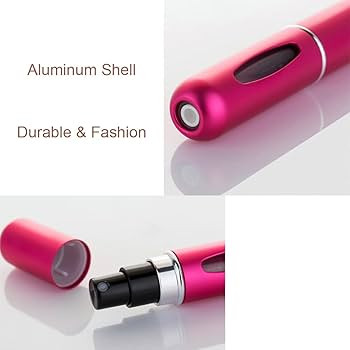 KAYZON Travel Mini Perfume Refillable Atomizer Container, Portable Perfume Scent Pump Case Fragra... | Amazon (US)