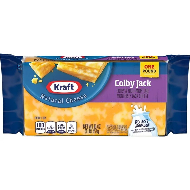 Kraft Colby Jack Marbled Cheese, 16 oz Block Chunk | Walmart (US)