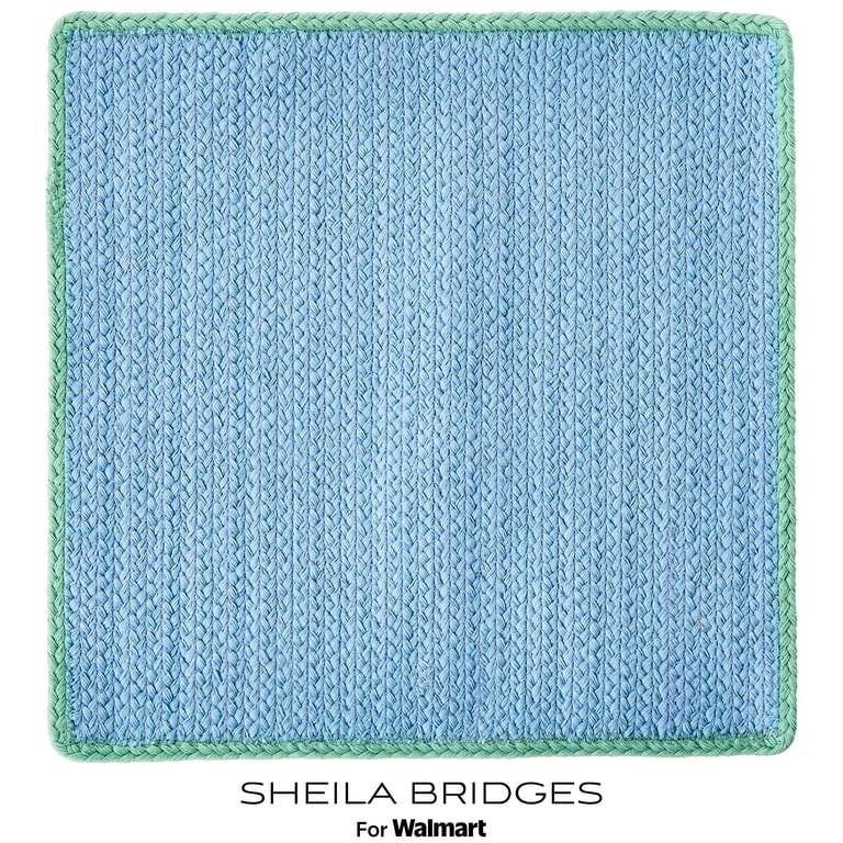 Sheila Bridges Philadelphia Collection Placemat Set, Blue, 14" x 14", 4 Count | Walmart (US)