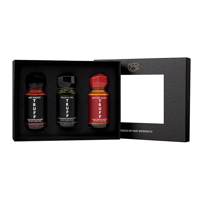 TRUFF Mini Variety Pack - Original Hot Sauce (1.5 oz), Black Truffle Oil (1.4 oz), and Hotter Hot... | Amazon (US)
