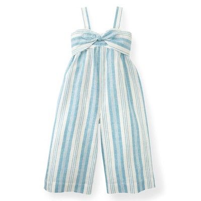 Hope & Henry Girls' Blue Striped Jumpsuit, Kids | Target