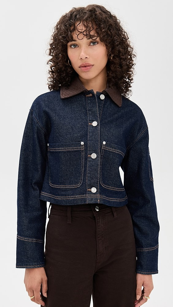 Combo Collar Crop Trucker Jacket | Shopbop